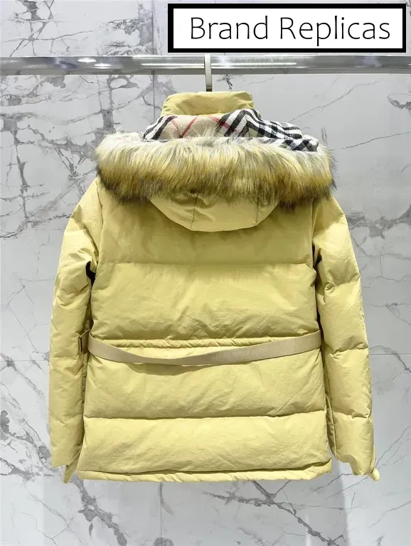 Burberry Hooded Cropped Puffer Jacket